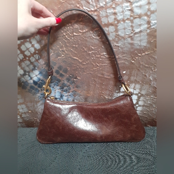 Zara Nwot Faux Leather Chocolate Brown Shoulder Bag - Picture 16 of 16